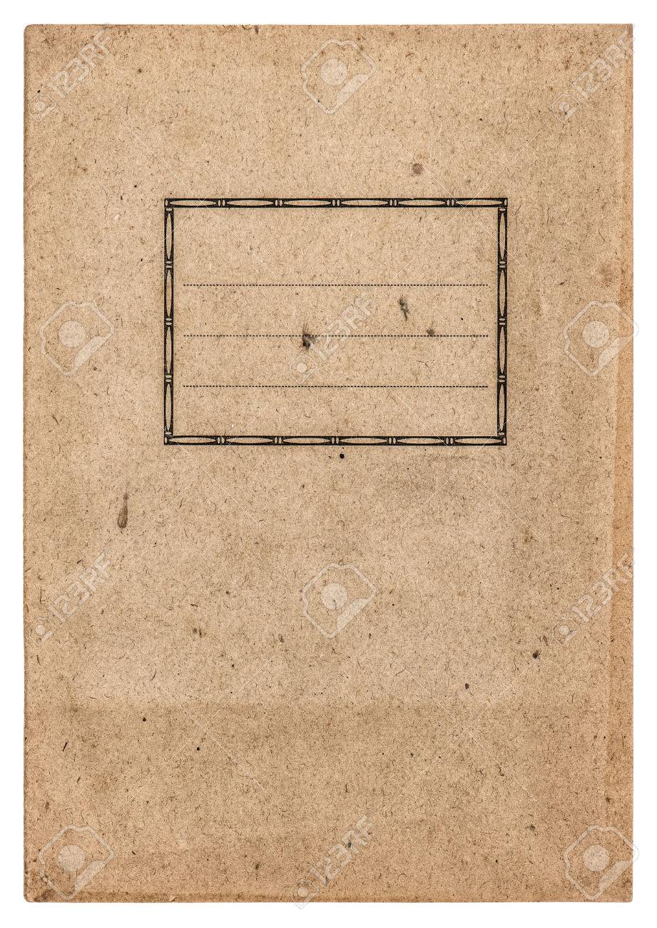 Old Paper Book Cover Isolated On White Background Vintage Booklet Stock Photo Picture And Royalty Free Image Image 29540150