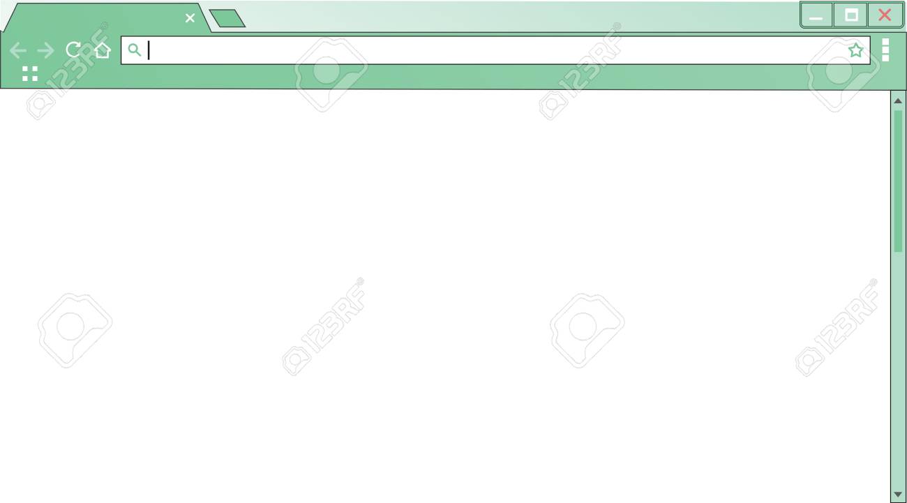 template empty internet browser window blank computer screen