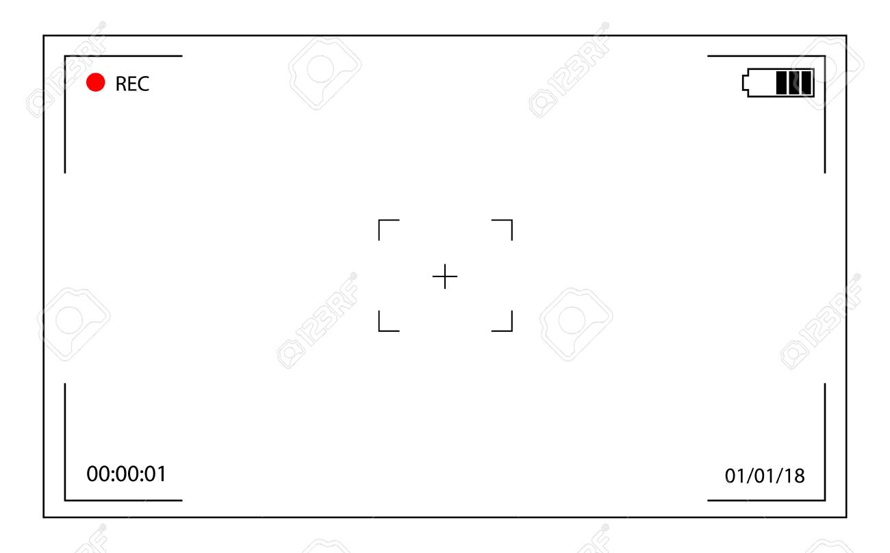 Frame Screenshot Of The Camcorder When Recording Focus Screen On Camera Royalty Free Cliparts Vectors And Stock Illustration Image