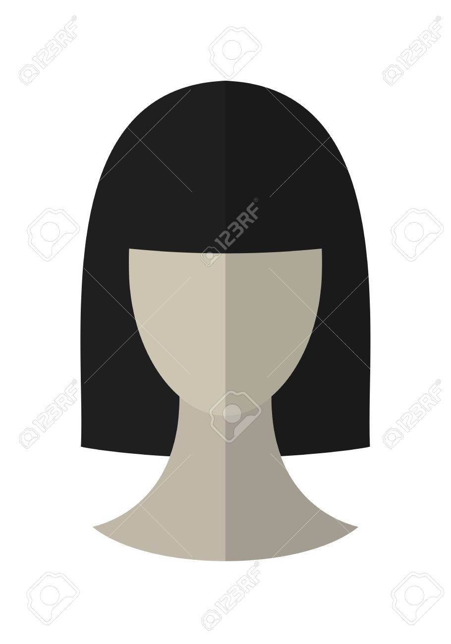 hair wig vector