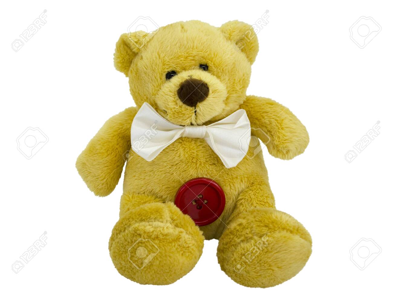 yellow and white teddy bear