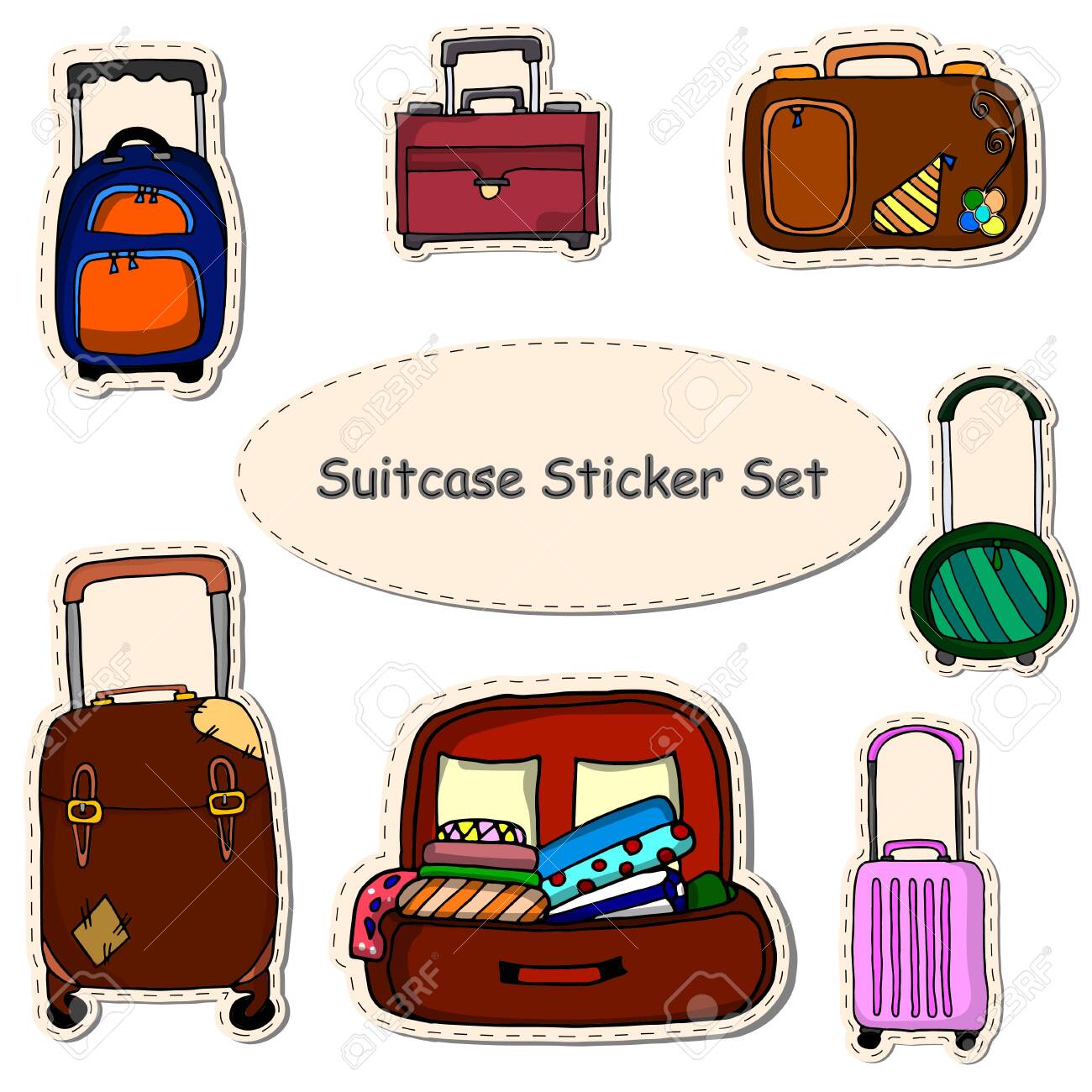 suitcases and travel bags