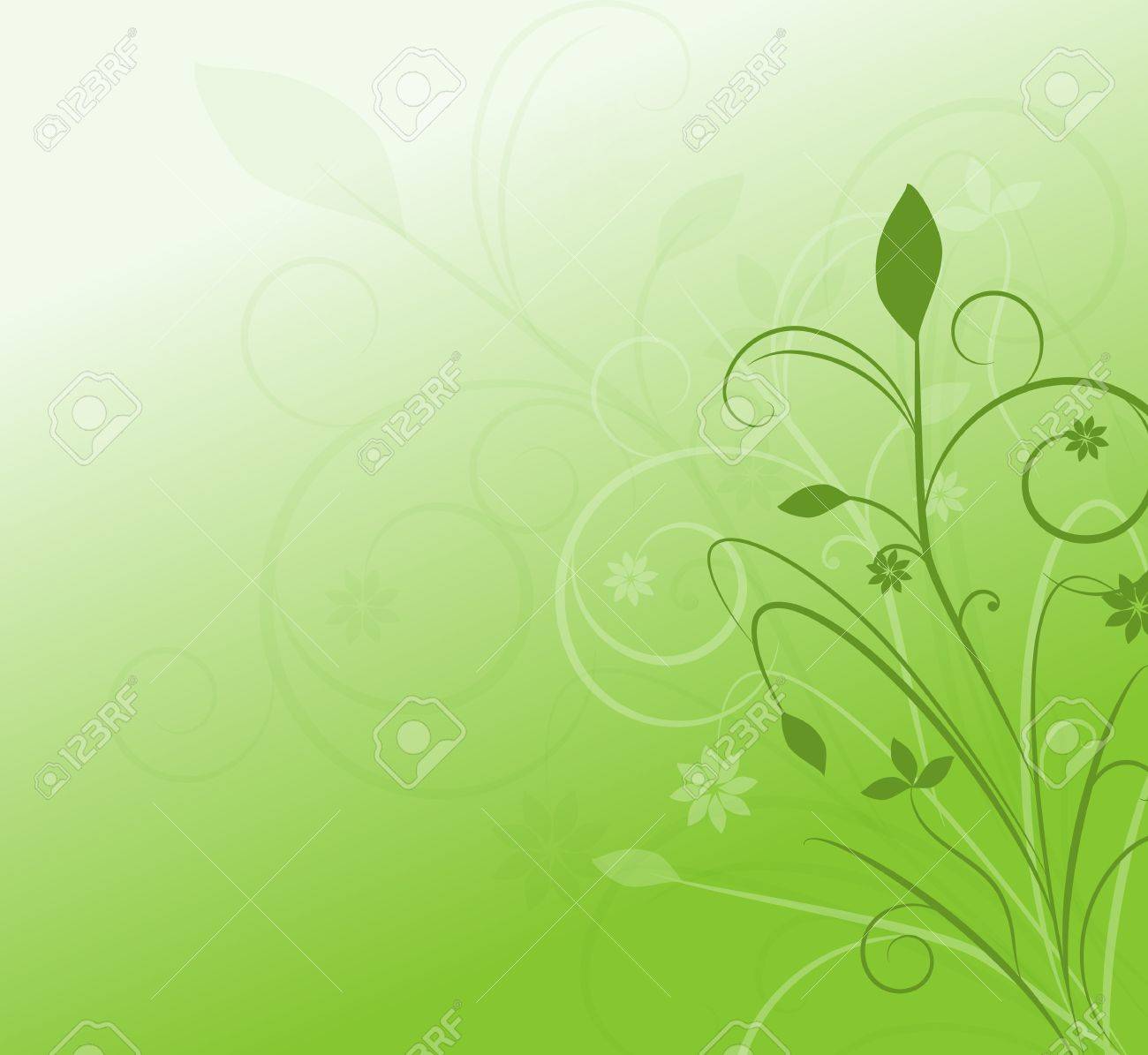 green swirls