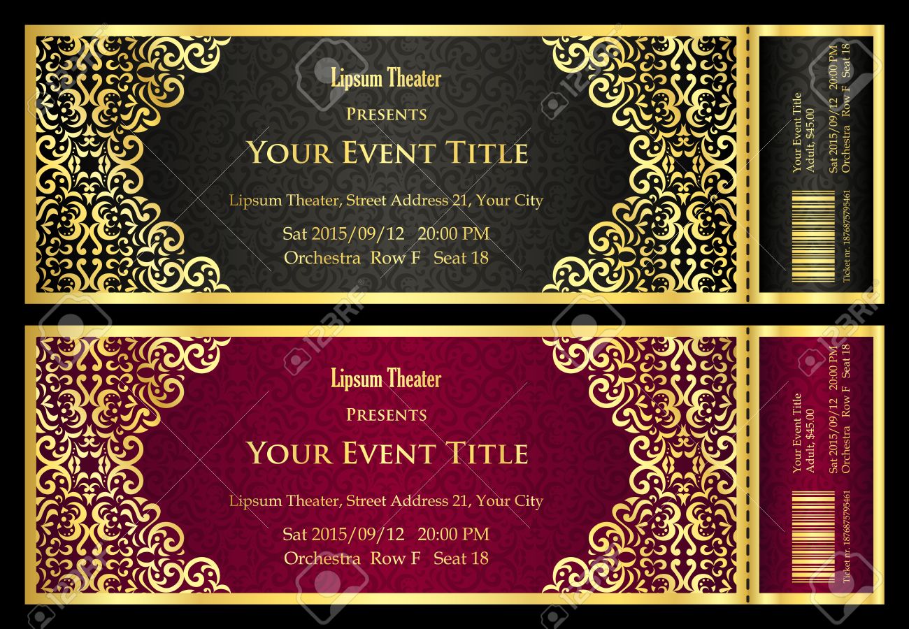 theater ticket template