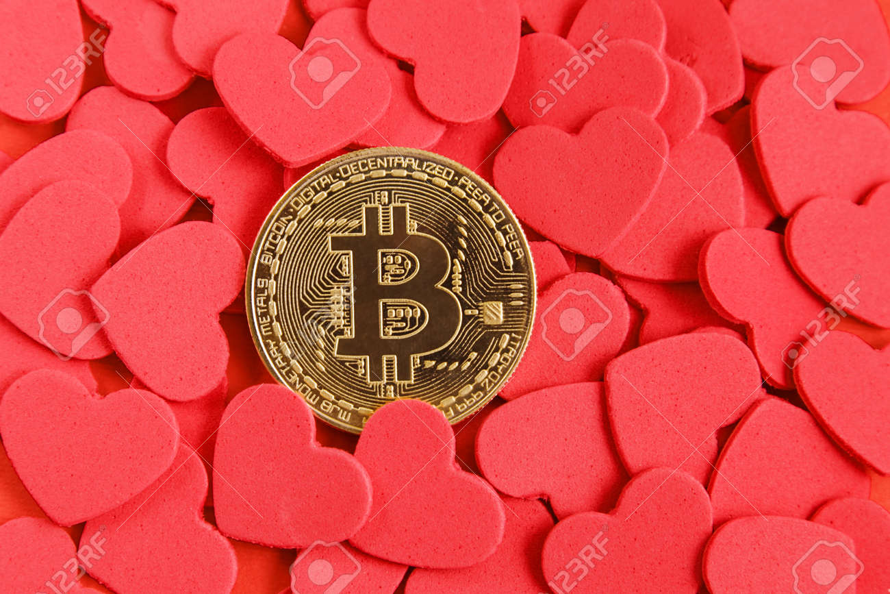 Coin Crypto Currency, Red Hearts On Red Background. Concept Of Donorship,  Life Saving Or Charity. Close-up Shot Stock Photo, Picture and Royalty Free  Image. Image 170188293.