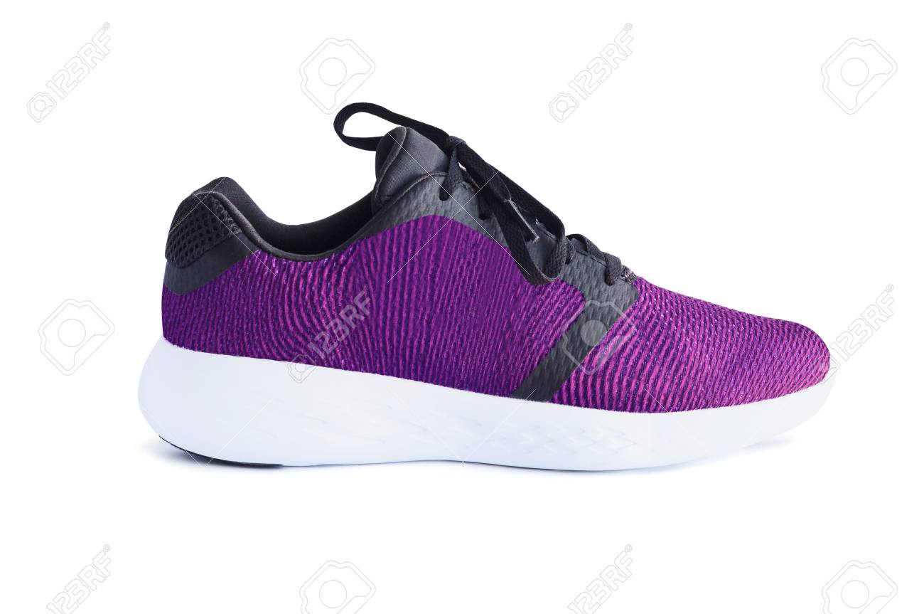 Pair Of Running Shoes Isolated On White Background Side View