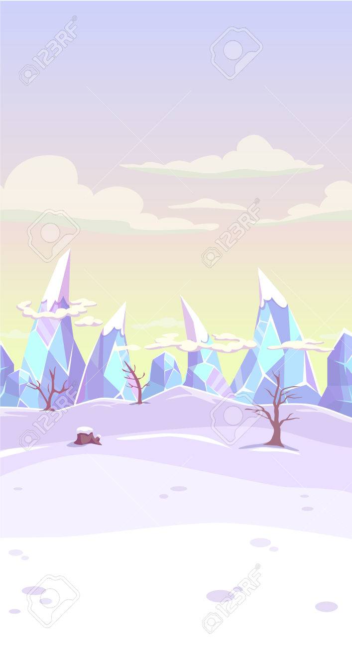 Vector Fantasy Winterlandschaft Mit Eis Berge, Hochformat Hintergrund Für  Handy-Bildschirm Lizenzfrei nutzbare SVG, Vektorgrafiken, Clip Arts,  Illustrationen. Image 45727917.
