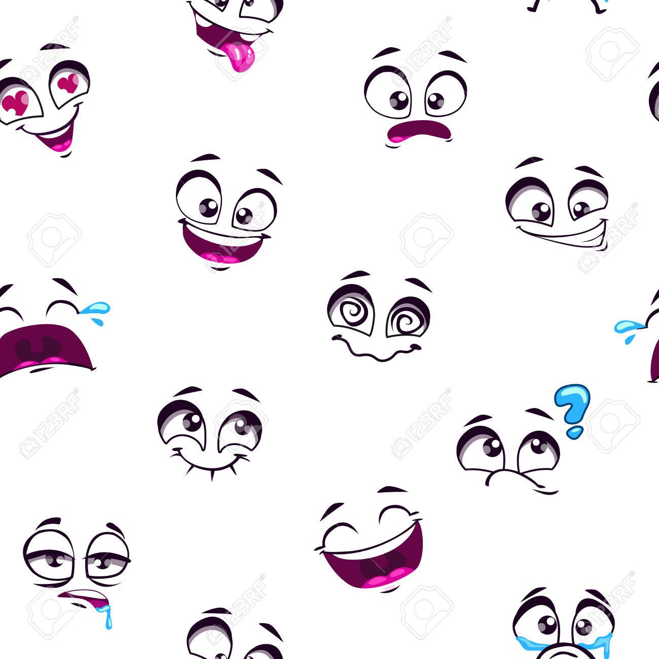 面白い漫画顔文字面白い背景の上でシームレスなパターンは コミック漫画のスマイリーの顔の背景の壁紙に直面しています のイラスト素材 ベクタ Image 面白い漫画顔文字面白い背景の上でシームレスなパターンは コミック漫画のスマイリーの顔の背景の壁紙に直面しています のイラスト素材 ベクタ Image