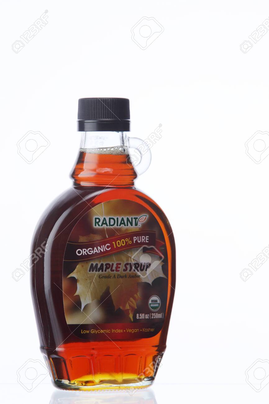 KUALA LUMPUR, MALAYSIA - Feb 17, 2016 radiant maple syrup on the white background - 129745869 KUALA LUMPUR, MALAYSIA - Feb 17, 2016 radiant maple syrup on the white background - 129745869