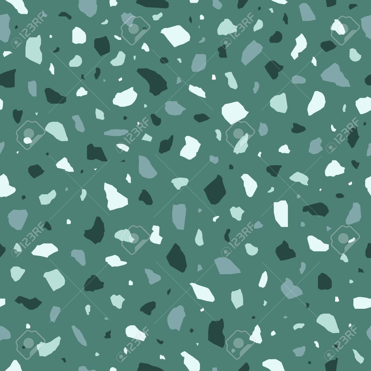 Green Terrazzo Flooring Vector Seamless Pattern In Flat Style . Royalty  Free SVG, Cliparts, Vectors, and Stock Illustration. Image 131628394., image size:1300x1300