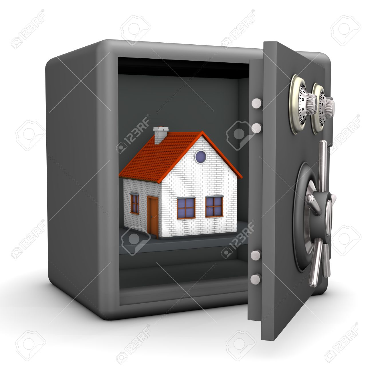 opened safe