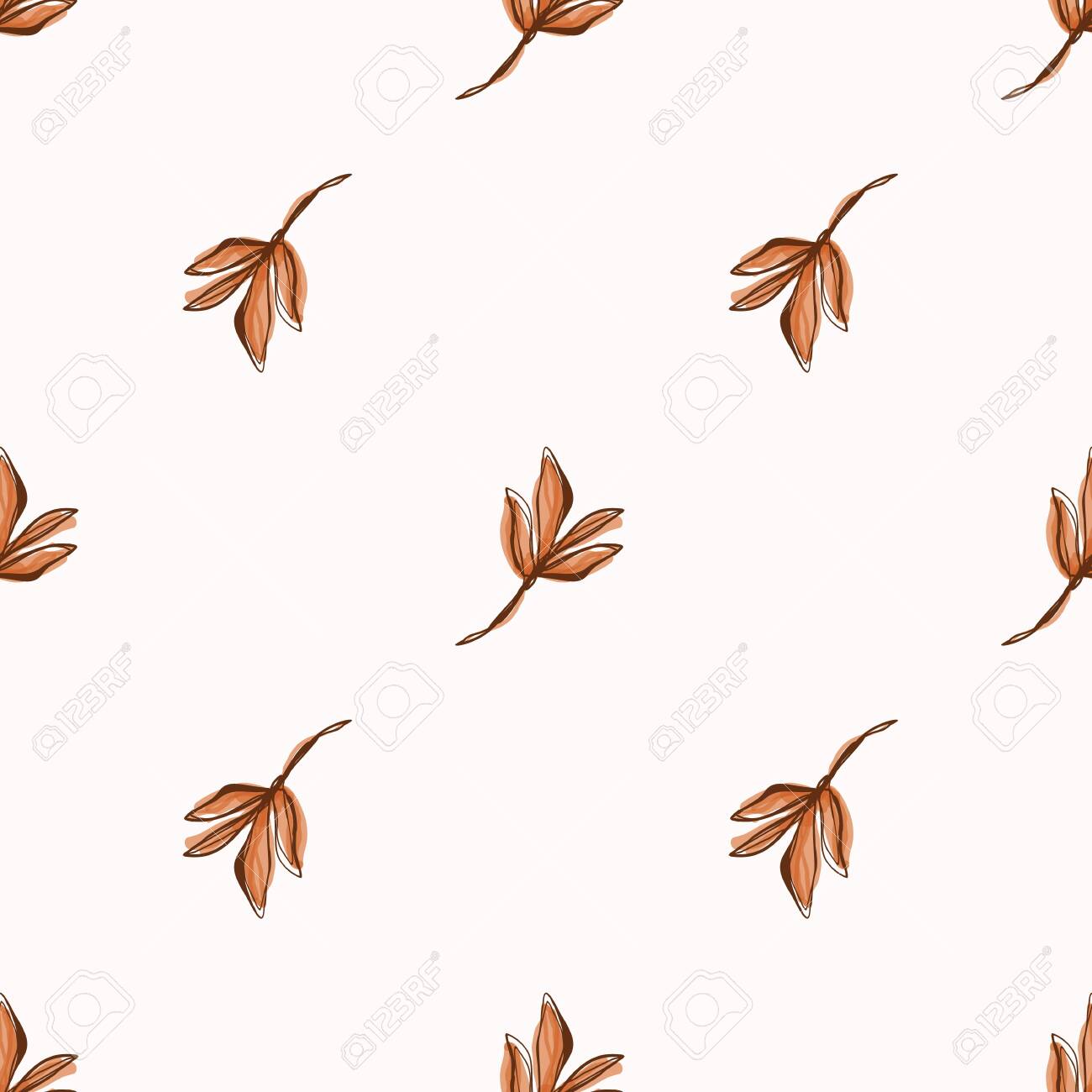 Floral Leaf Motif Watercolor Background Seamless Vector Pattern Royalty Free Cliparts Vectors And Stock Illustration Image 140189802