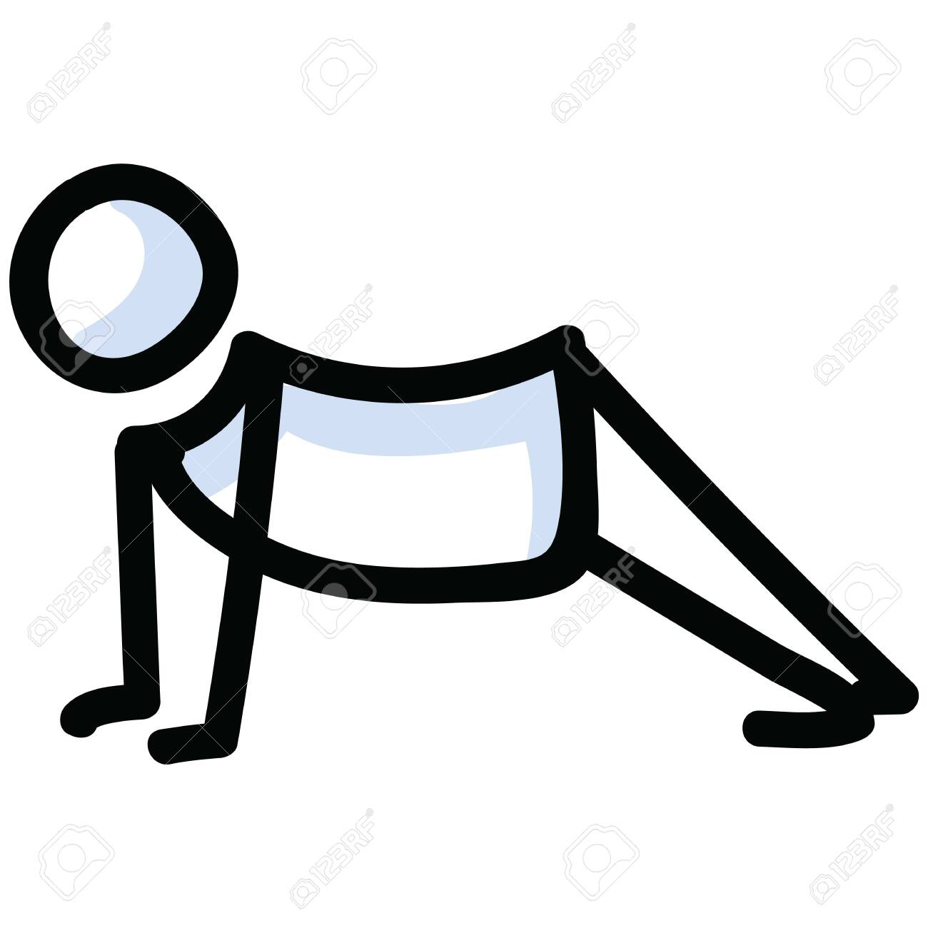 Cobra Pose Stick Figure Cobra Pose Stick Figure