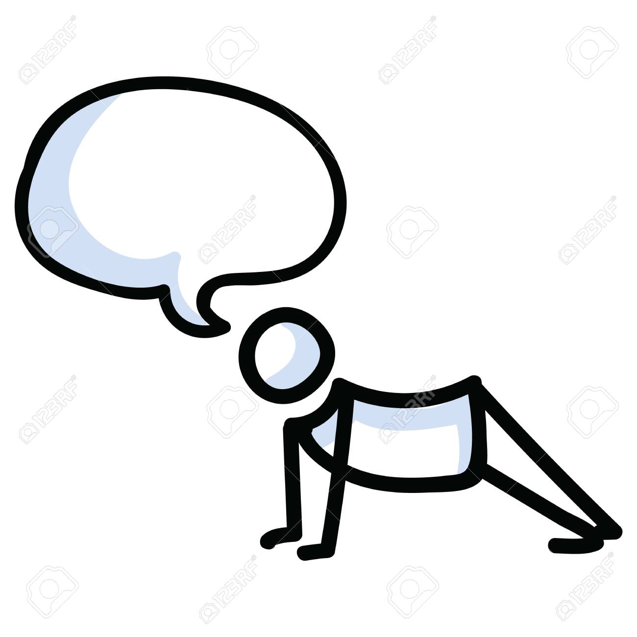 Cobra Pose Stick Figure Cobra Pose Stick Figure