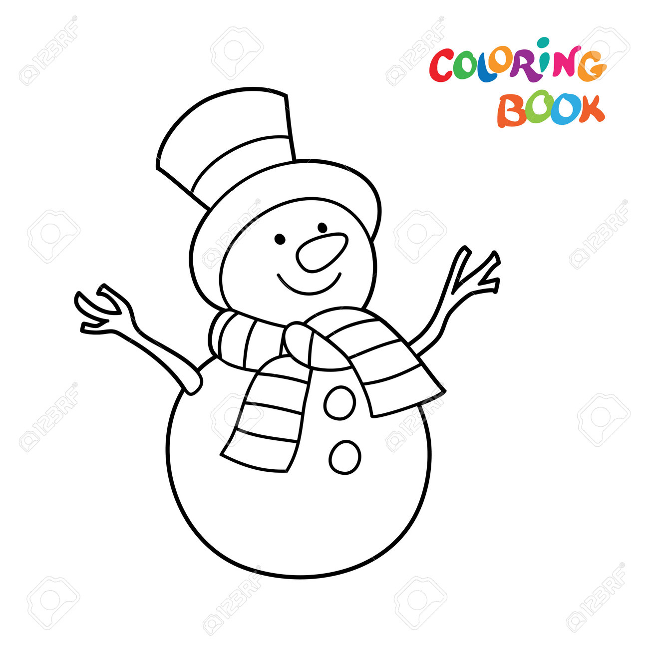 Dibujos MuÃ±eco Nieve Para Pintar Colorear Muneco MuÃ±eco De Nieve