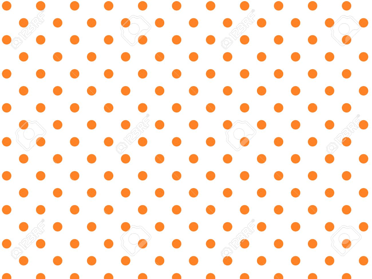 White Background With Orange Polka Dots Eps8 Royalty Free Cliparts