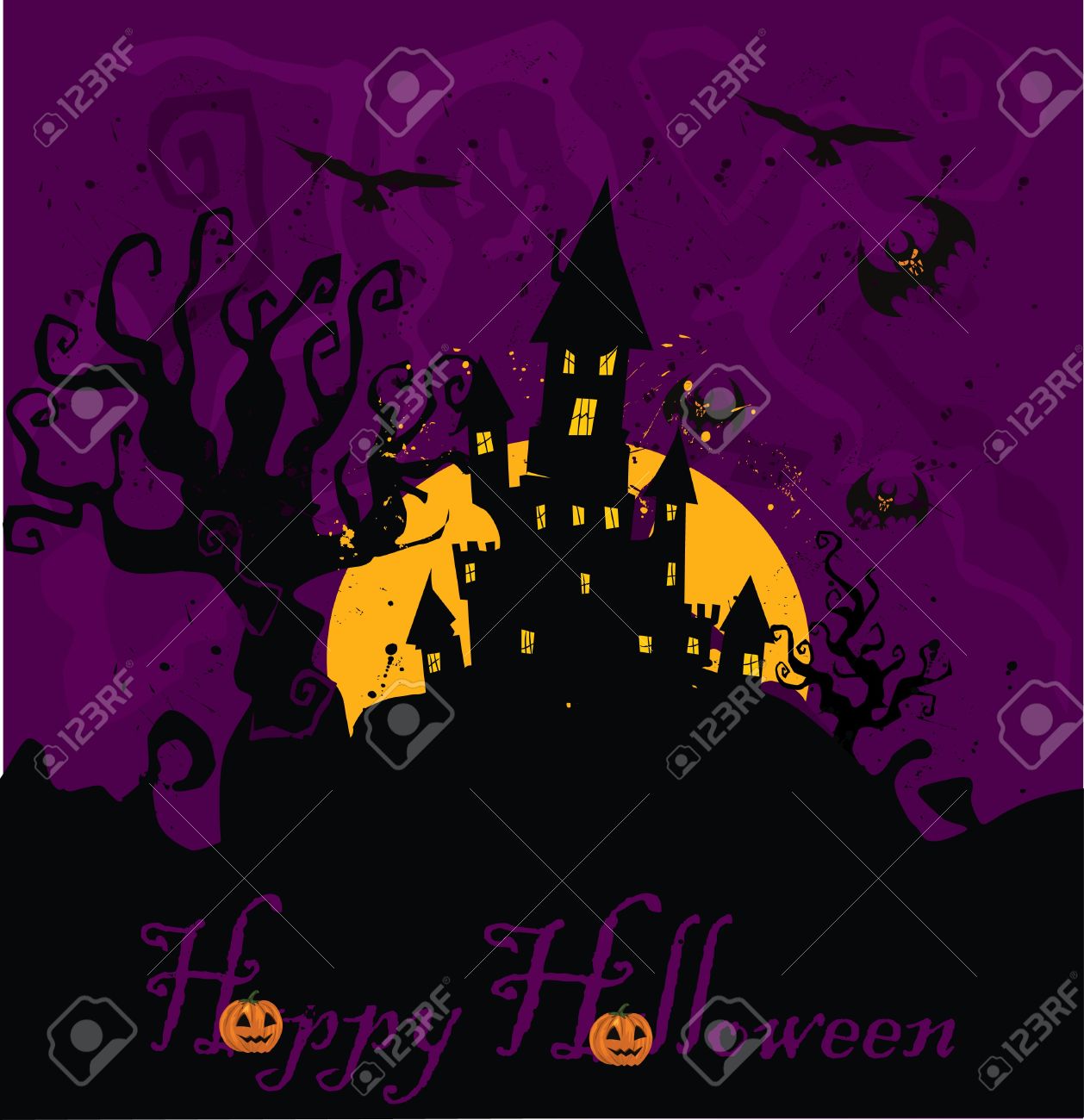 Haunted House Halloween Stock Vector