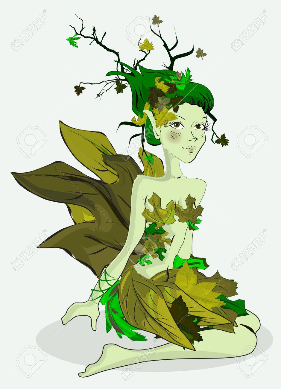 緑の妖精 のイラスト素材 ベクタ Image
