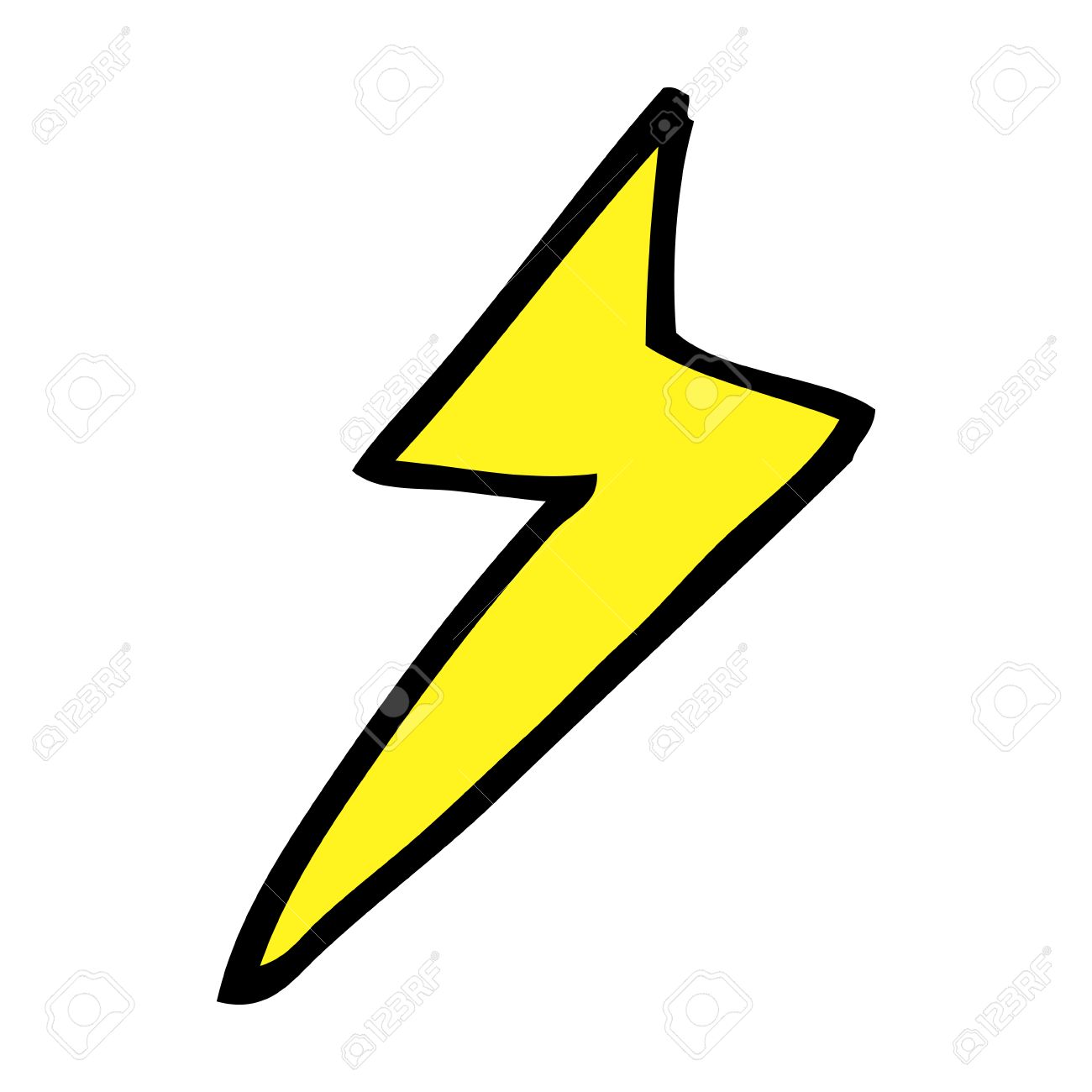 cartoon lightning bolt symbol royalty free cliparts vectors and