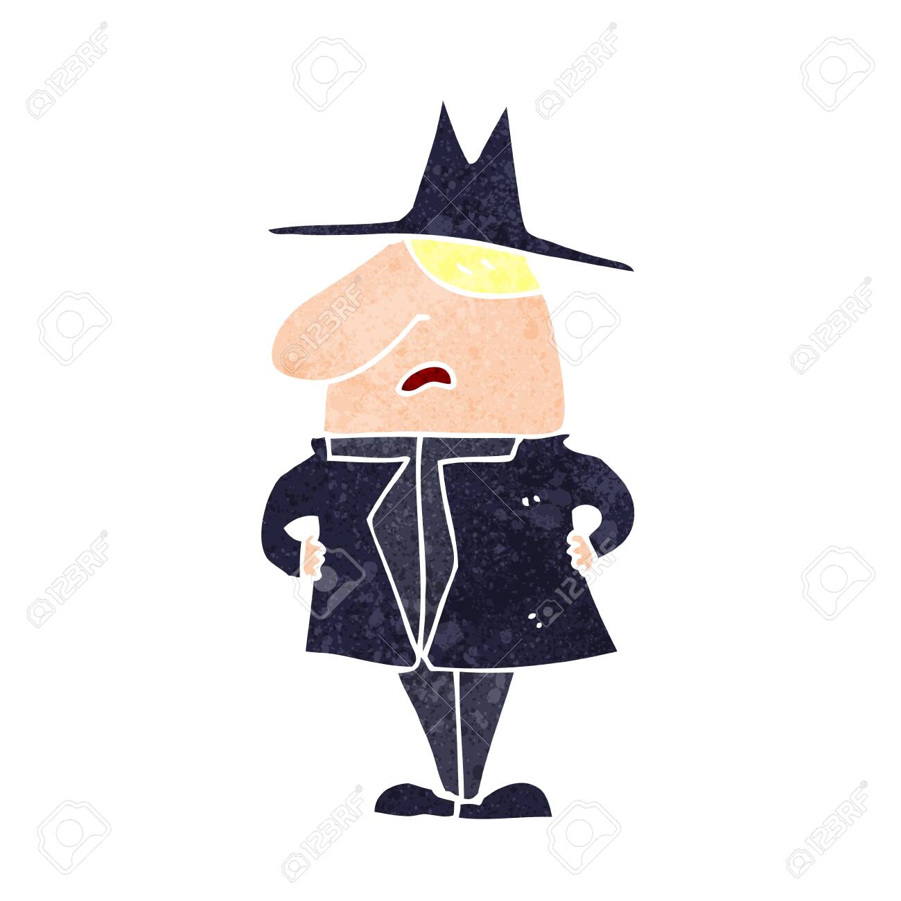 Homme De Dessin Animé En Manteau Et Chapeau Clip Art Libres Homme De Dessin Animé En Manteau Et Chapeau Clip Art Libres