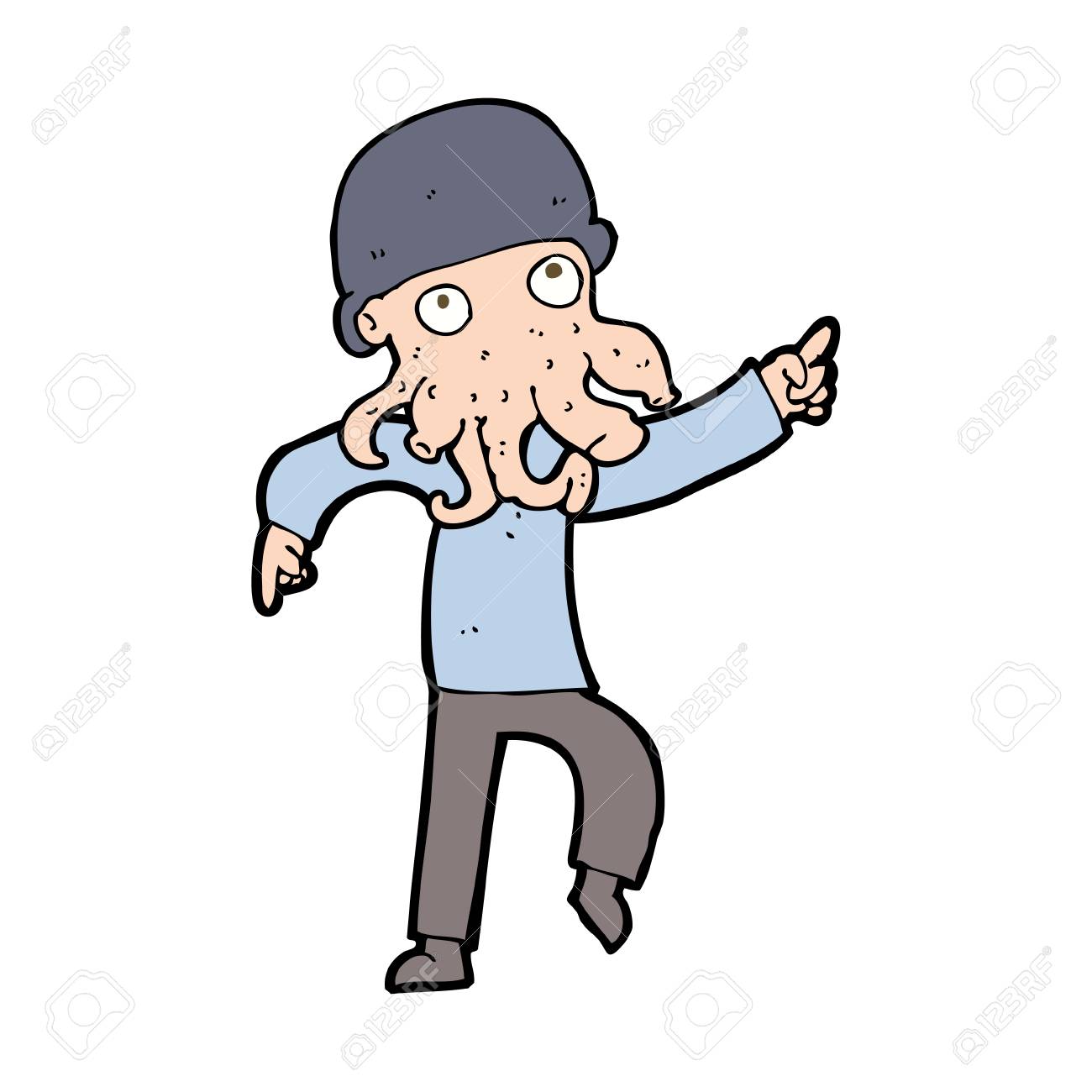 漫画の外国人男性のダンスのイラスト素材 ベクタ Image