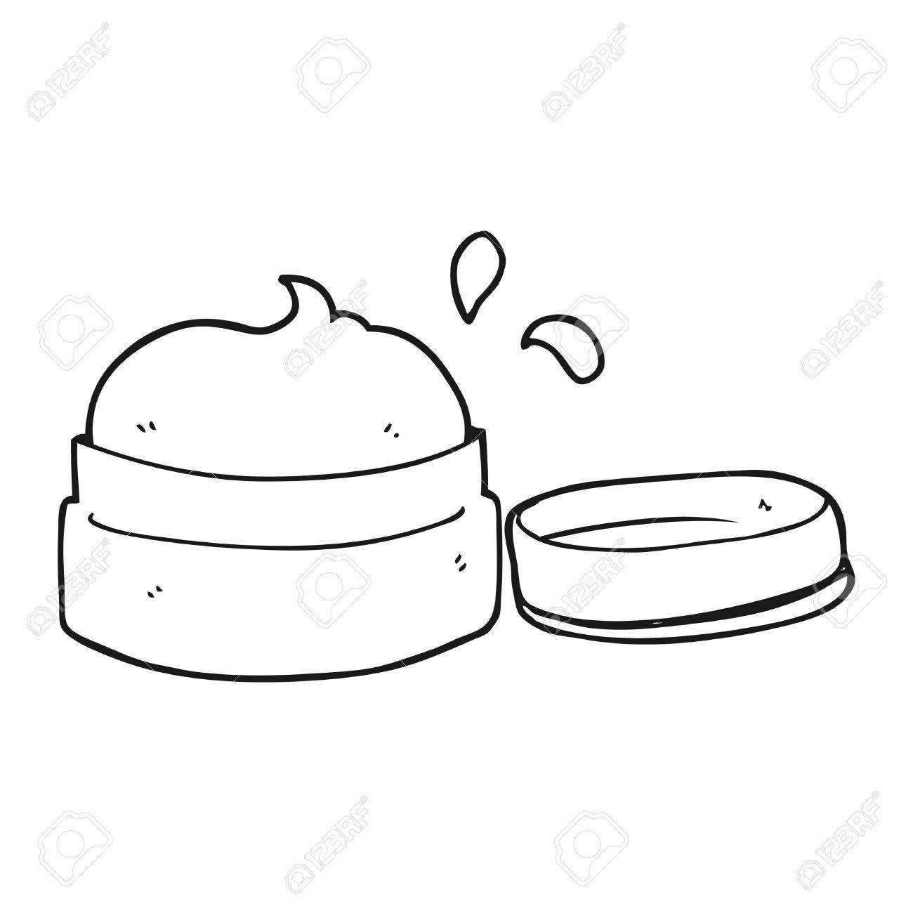 black and white face cream