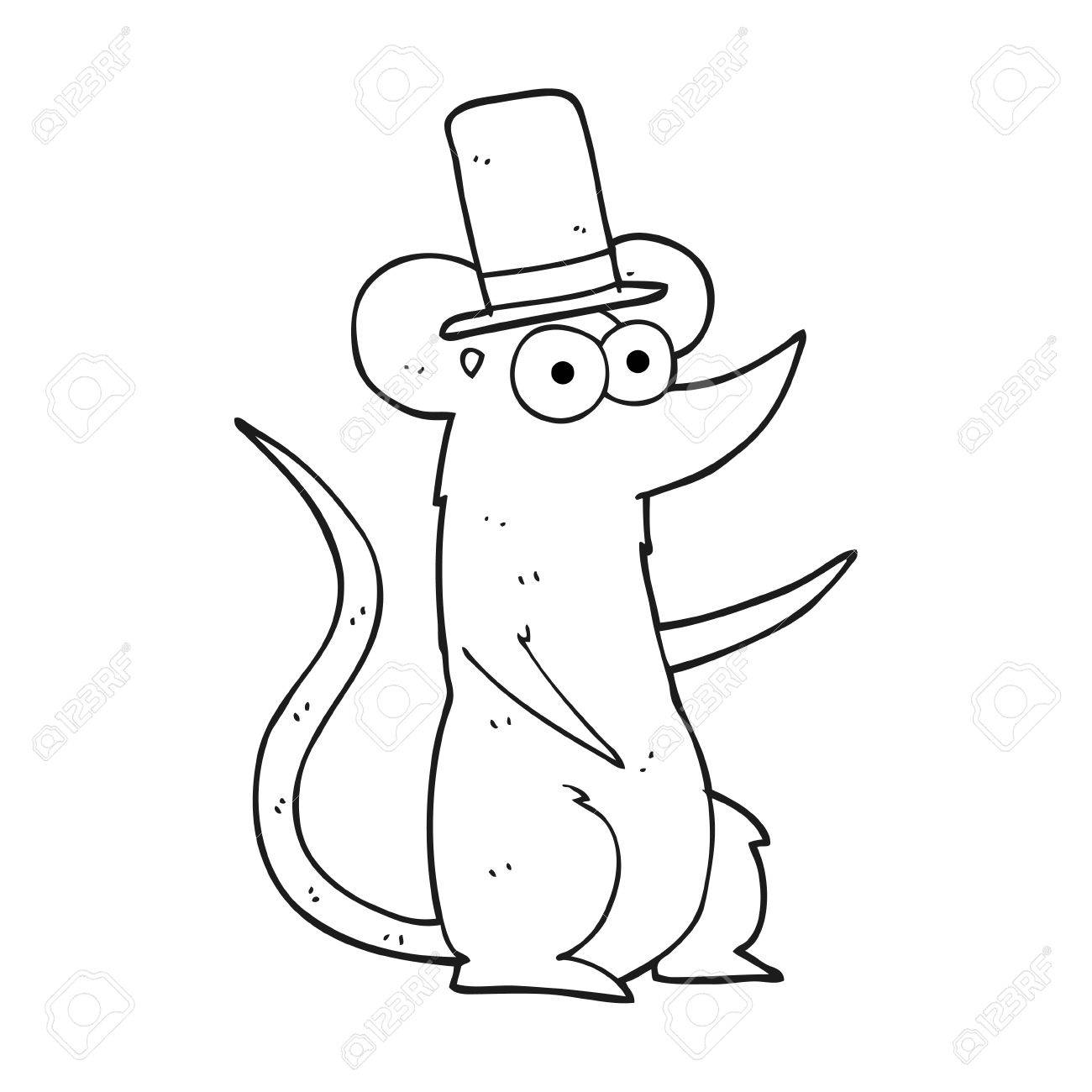 Freehand Drawn Black And White Cartoon Mouse Wearing Top Hat Royalty Free Cliparts Vectors And Stock Illustration Image Freehand Drawn Black And White Cartoon Mouse Wearing Top Hat Royalty Free Cliparts Vectors And Stock Illustration Image