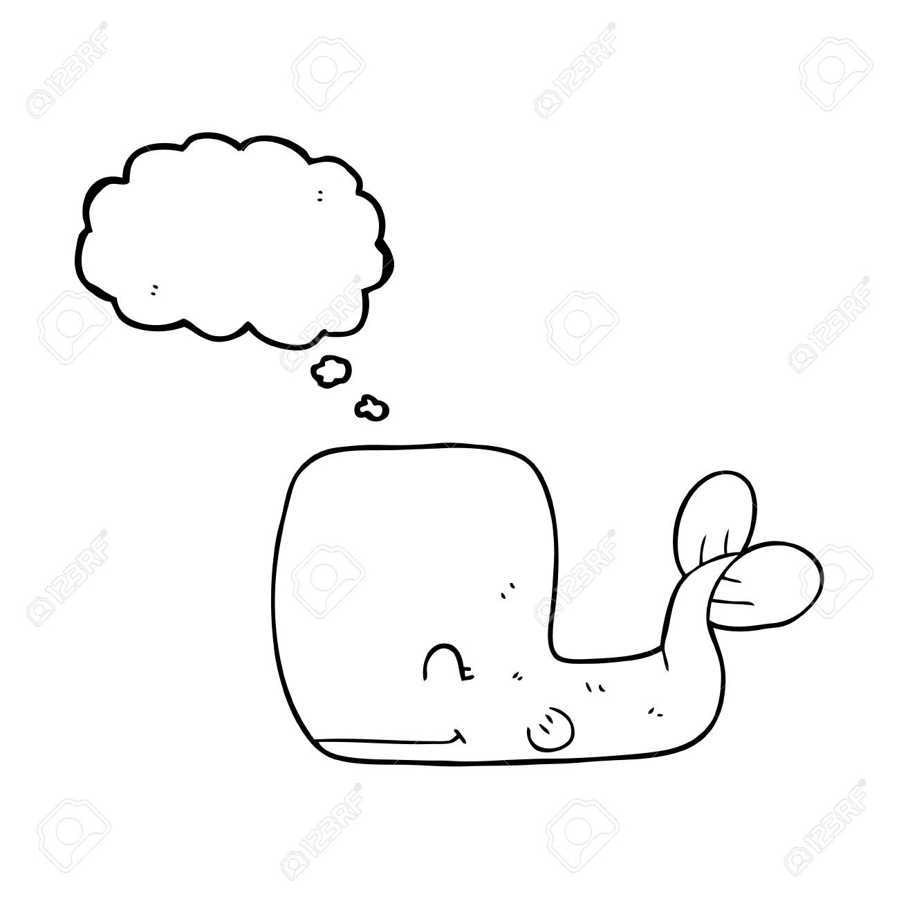 freehand drawn thought bubble