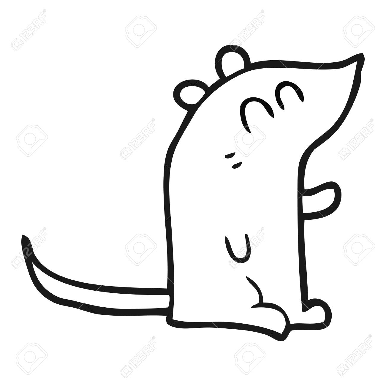 Freihandig Gezeichnet Schwarz Und Weiss Cartoon Maus Lizenzfrei Nutzbare Vektorgrafiken Clip Arts Illustrationen Image 53289241