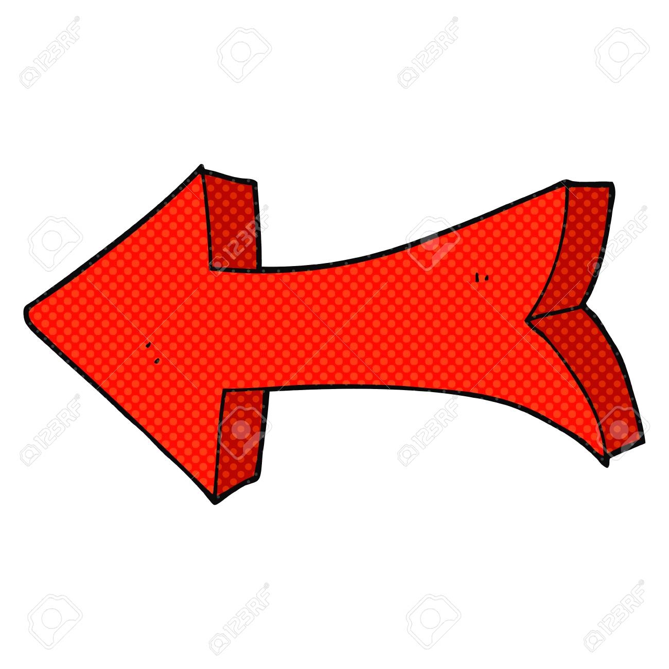freehand drawn cartoon pointing arrow royalty free cliparts vectors