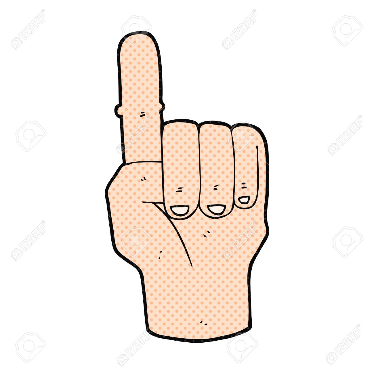 フリーハンドの描画漫画人差し指 のイラスト素材 ベクタ Image フリーハンドの描画漫画人差し指 のイラスト素材 ベクタ Image