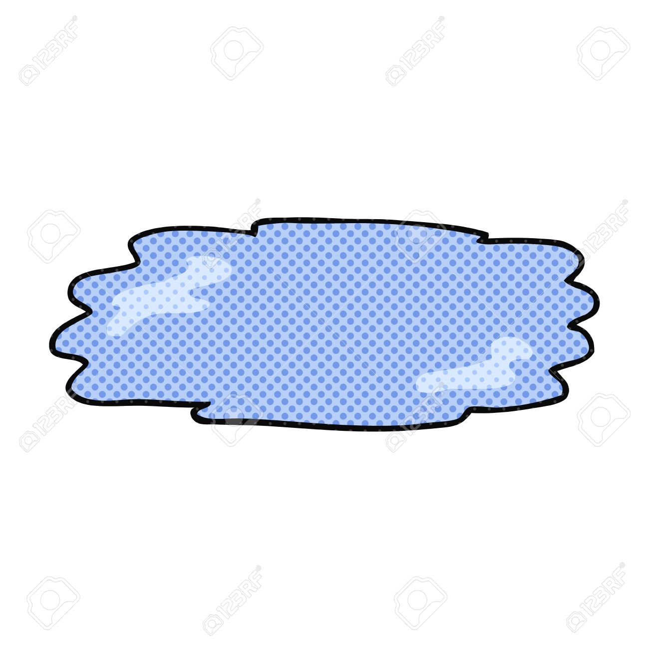 フリーハンドの描画漫画水たまり のイラスト素材 ベクタ Image