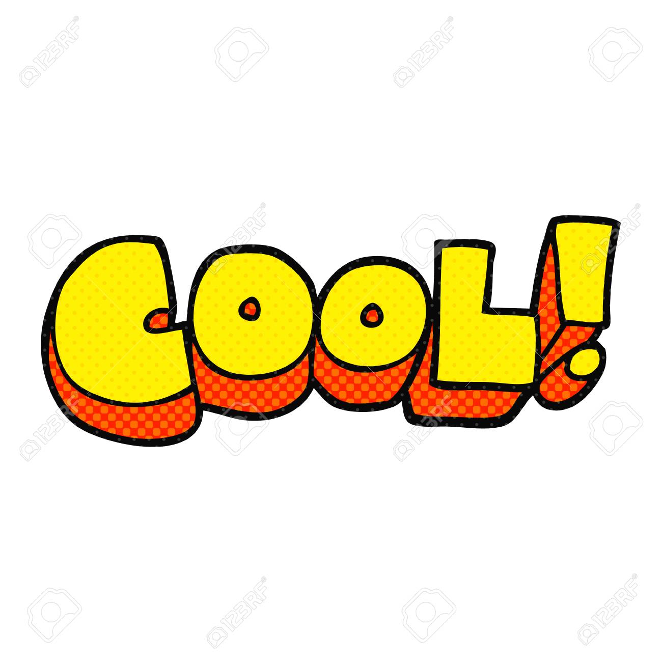 クールなフリーハンド描画漫画記号のイラスト素材 ベクタ Image