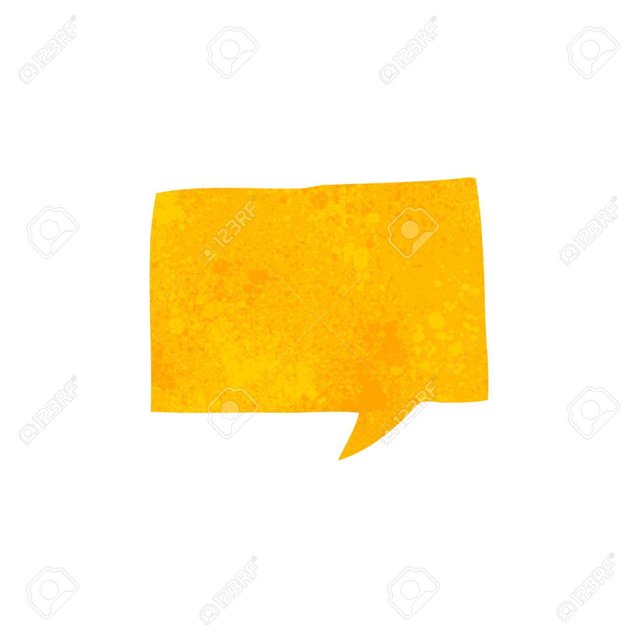 フリーハンドのレトロ漫画の吹き出し のイラスト素材 ベクタ Image