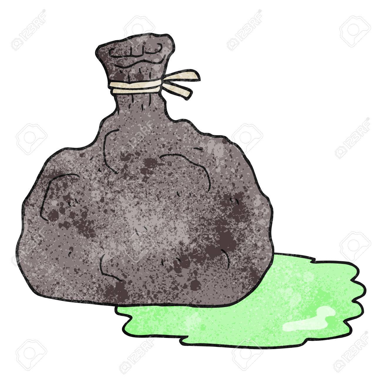 手書きのテクスチャ漫画ゴミ袋のイラスト素材 ベクタ Image