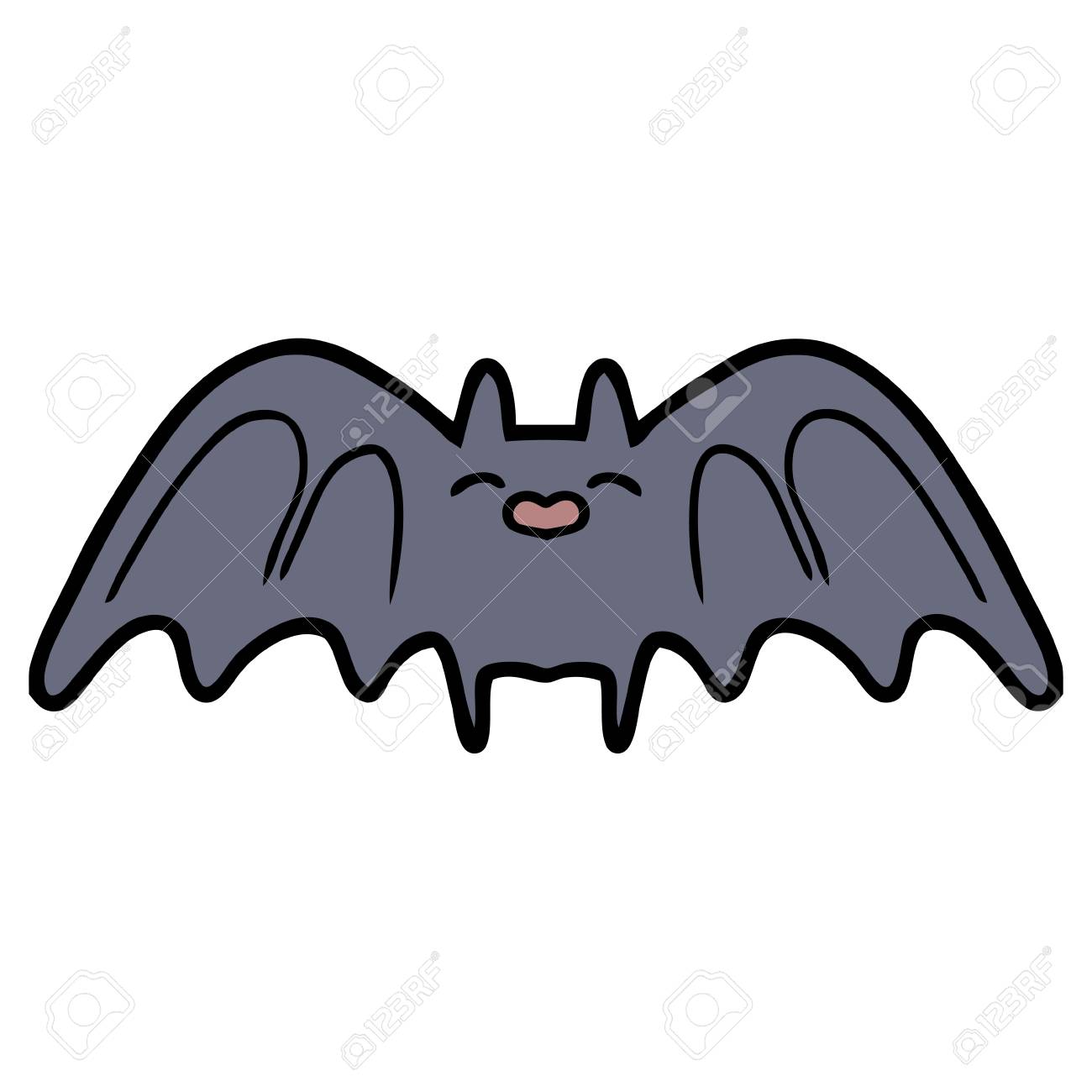 不気味な漫画のコウモリ のイラスト素材 ベクタ Image