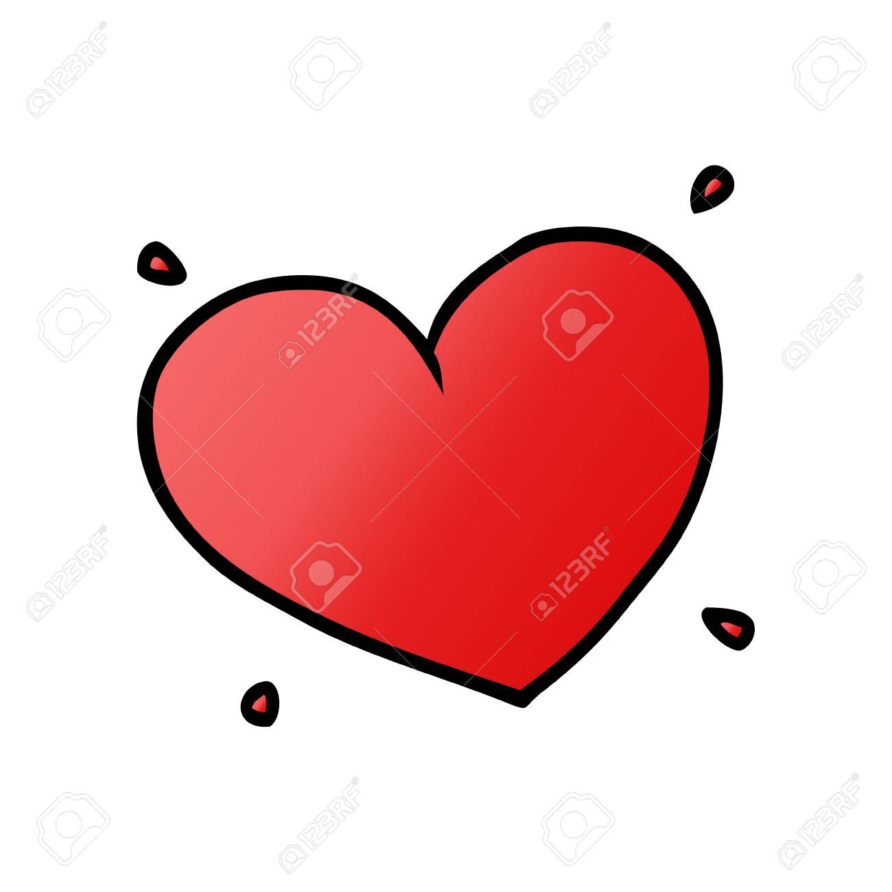 Coeur D Amour De Dessin Anime Clip Art Libres De Droits Vecteurs Et Illustration Image