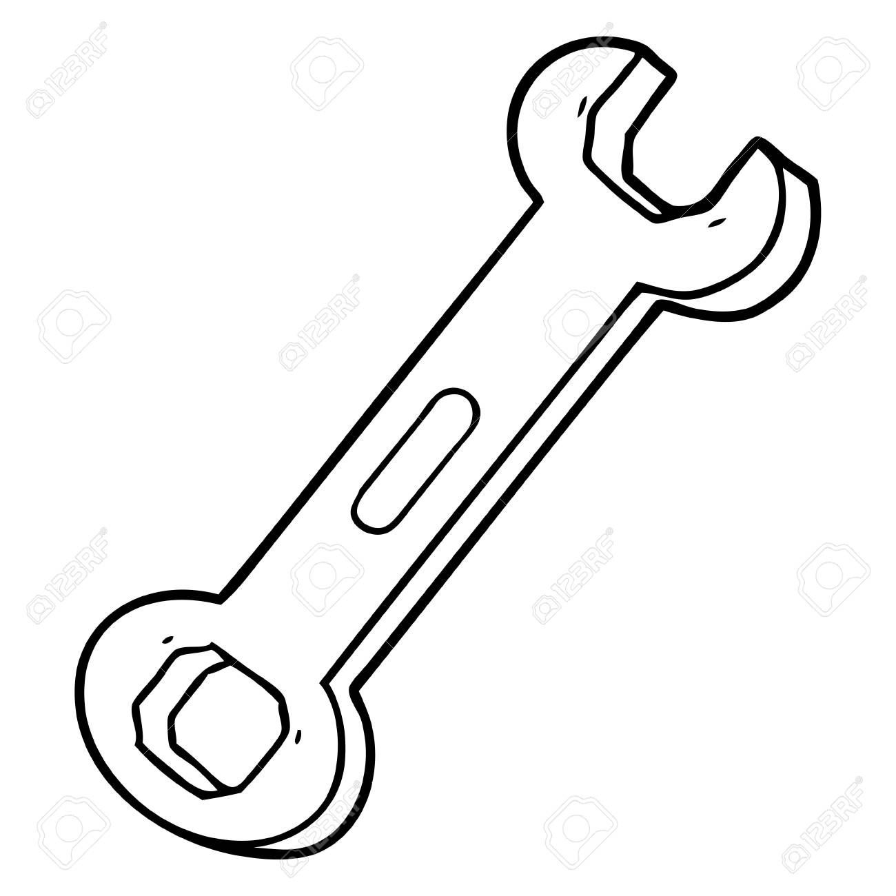 漫画のスパナ のイラスト素材 ベクタ Image