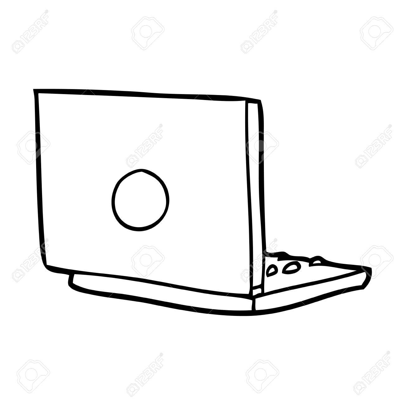 line drawing of a laptop computer royalty free cliparts vectors drawing laptop