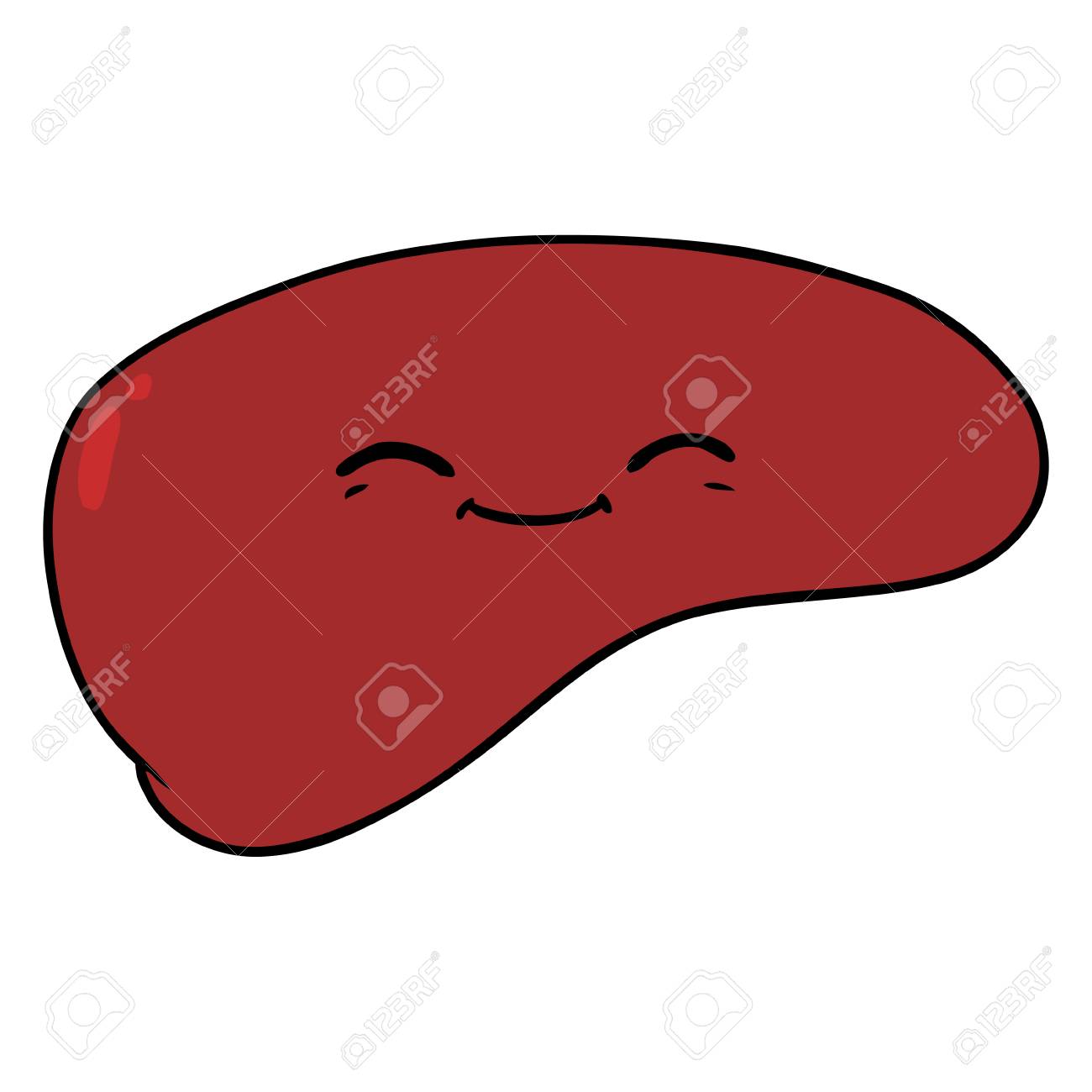 漫画の肝臓のイラスト のイラスト素材 ベクタ Image