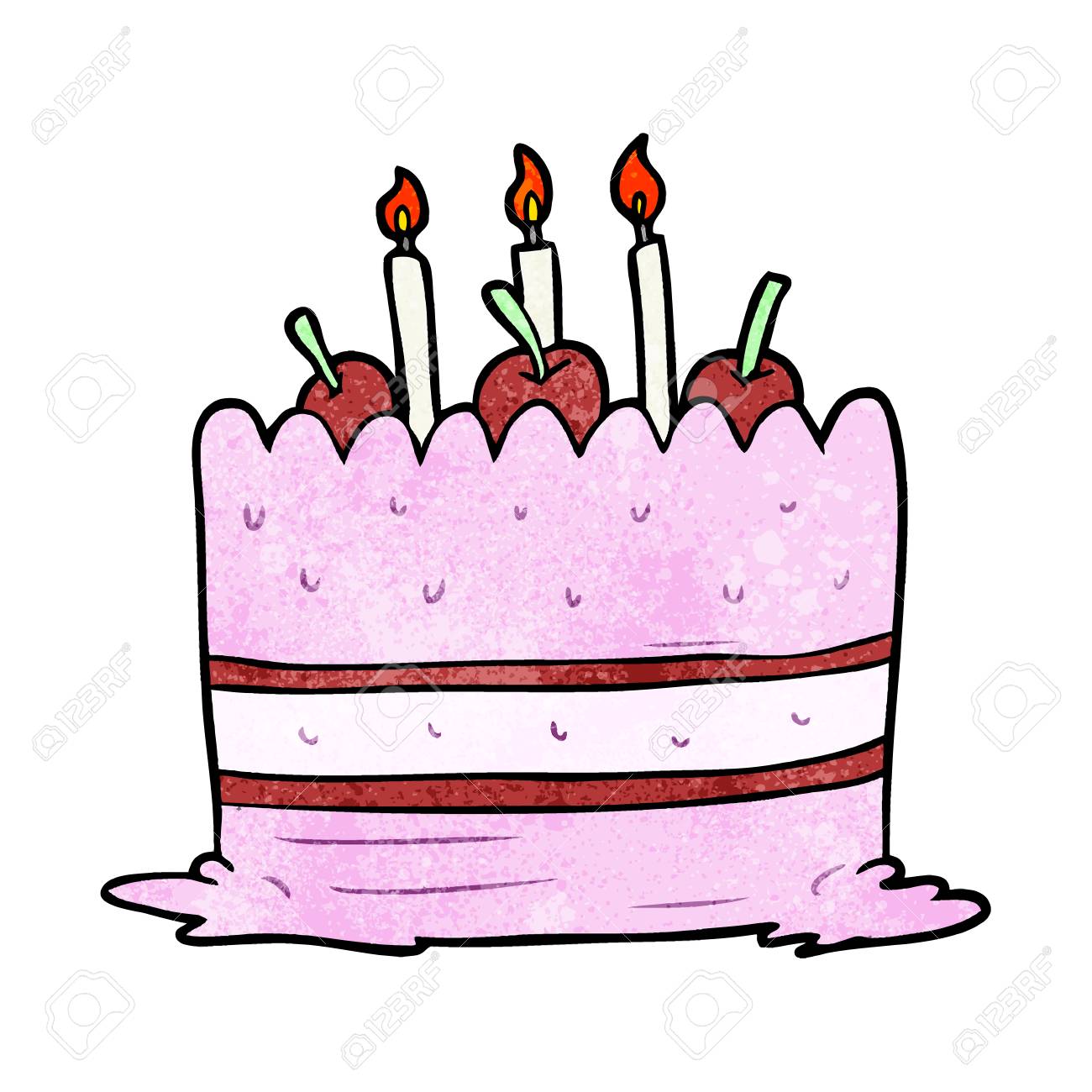 漫画の誕生日ケーキのイラスト素材 ベクタ Image 漫画の誕生日ケーキのイラスト素材 ベクタ Image