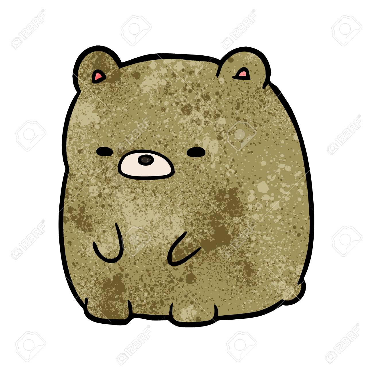 Cute Cartoon Sad Bear Royalty Free SVG, Cliparts, Vectors, And ...