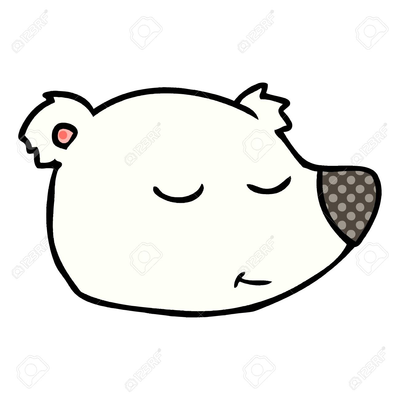 cartoon polar bear face royalty free cliparts vectors and stock