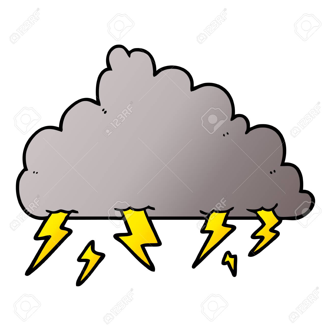 漫画の雷雲イラスト のイラスト素材 ベクタ Image 漫画の雷雲イラスト のイラスト素材 ベクタ Image