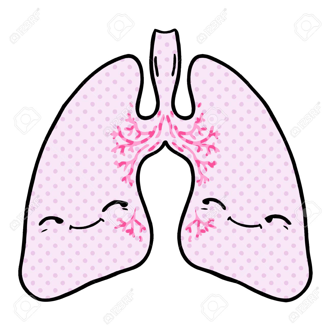 漫画肺イラストデザインのイラスト素材 ベクタ Image 95638965