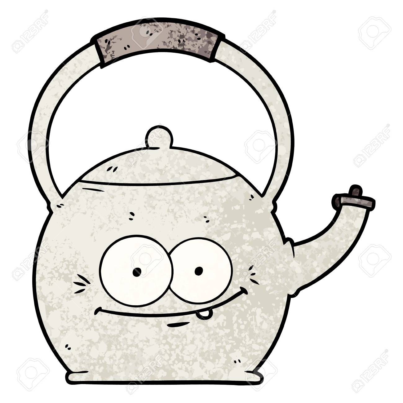漫画のやかんのイラスト のイラスト素材 ベクタ Image