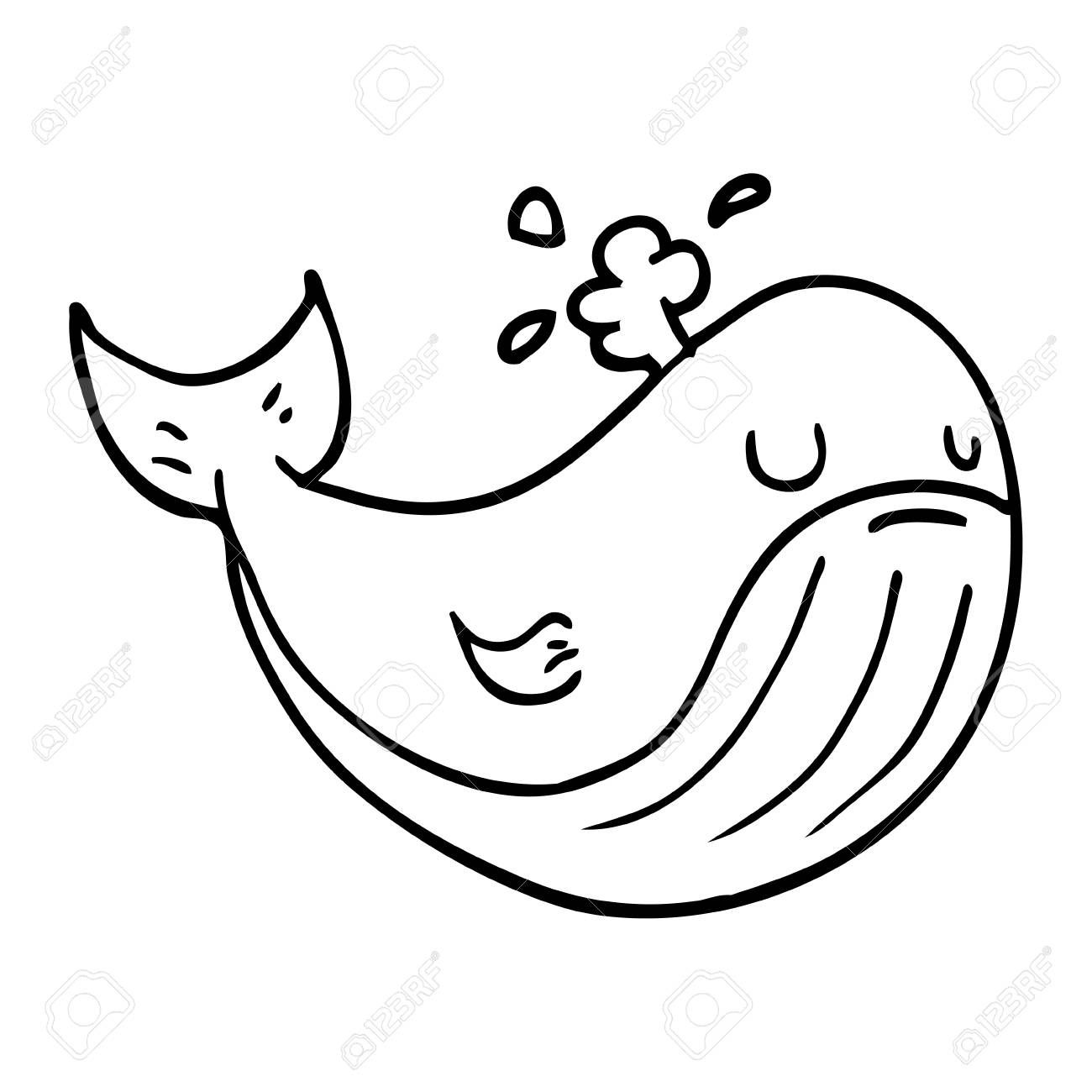 Line Drawing Cartoon Sea Whale Royalty Free Cliparts Vectors And Stock Illustration Image 110743767 Whale, shark, elephant, tiger, panda, giraffe, turtle, ray, pangolin, ferret, vaquita, oryx, fox, bat, owl, penguin, eagle, flamingo, rhino etc. line drawing cartoon sea whale