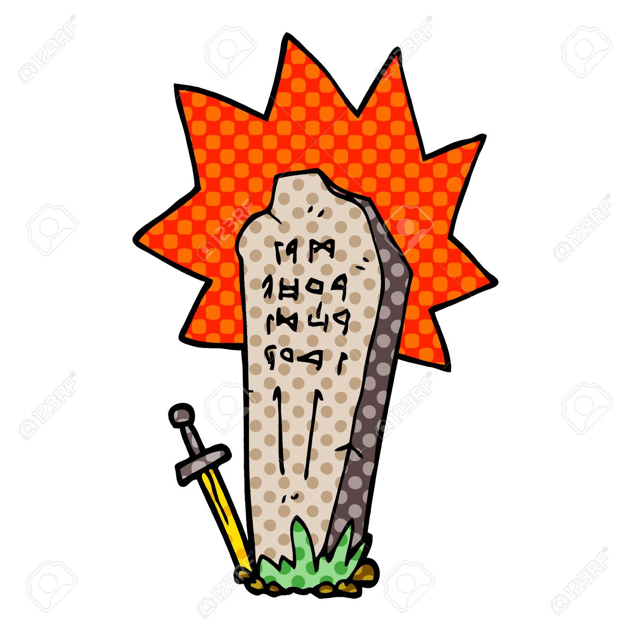 cartoon doodle heros grave - 110924955 cartoon doodle heros grave - 110924955