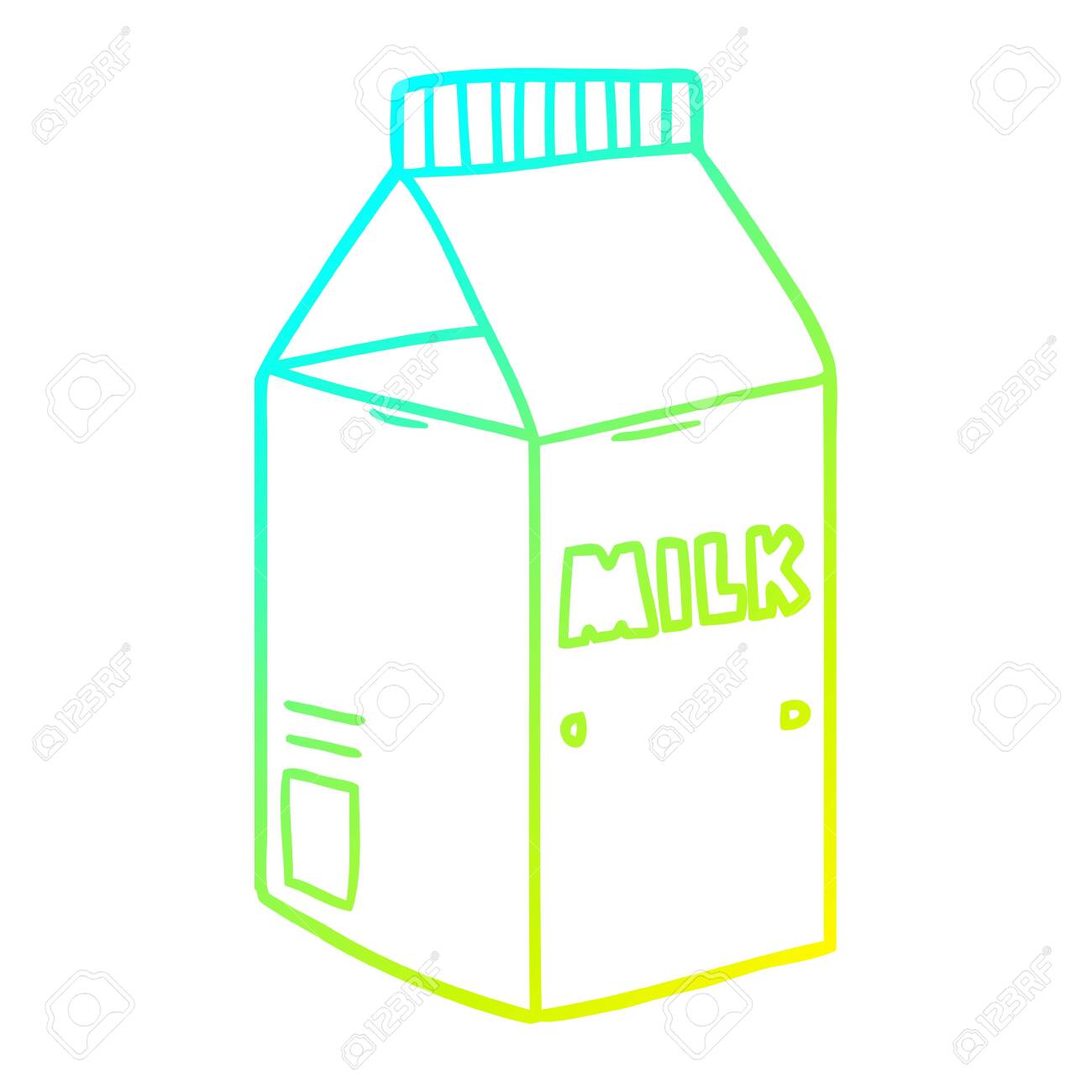 Cold Gradient Line Drawing Of A Cartoon Milk Carton Royalty Free SVG, Cliparts, Vectors, And Stock Illustration. Image 129369175. Cold Gradient Line Drawing Of A Cartoon Milk Carton Royalty Free SVG, Cliparts, Vectors, And Stock Illustration. Image 129369175.