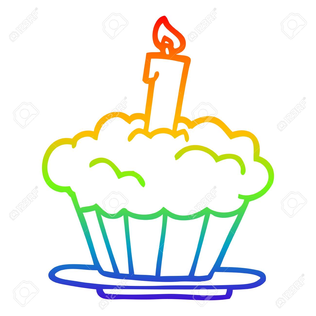 Cartoon Birthday Cake Drawing Download Wallpaper